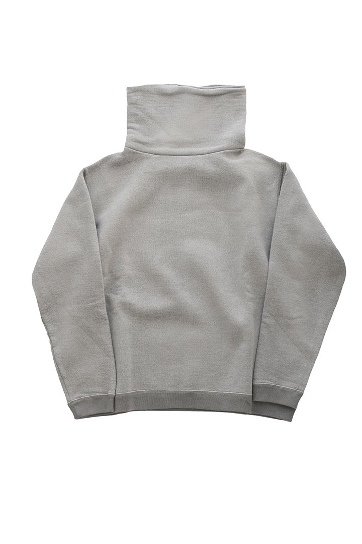 Porter Classic - WOOL HIGH-NECK PULLOVER - GRAY ータークラシック 
