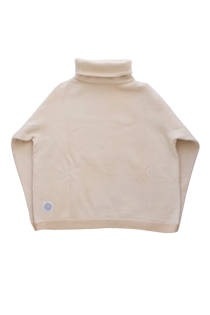 Porter Classic - WOOL HIGH-NECK PULLOVER - WHITE ポーター 
