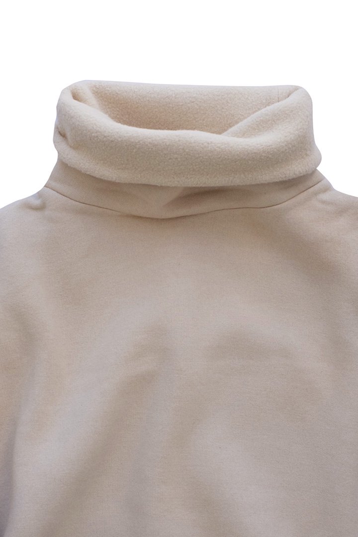 Porter Classic - WOOL HIGH-NECK PULLOVER - WHITE ポーター