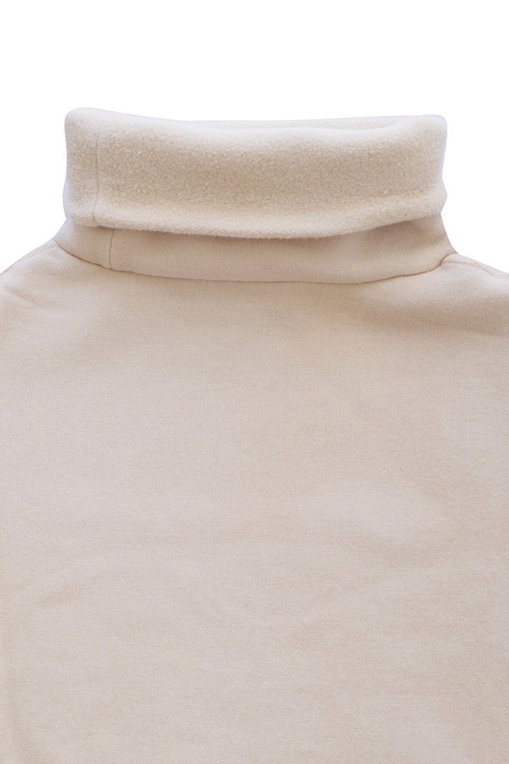 Porter Classic - WOOL HIGH-NECK PULLOVER - WHITE ポーター 