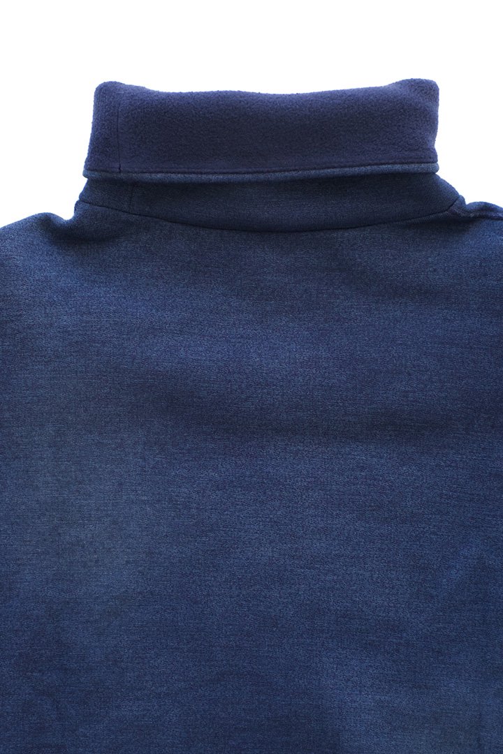 Porter Classic - WOOL HIGH-NECK PULLOVER - BLUE ポータークラシック