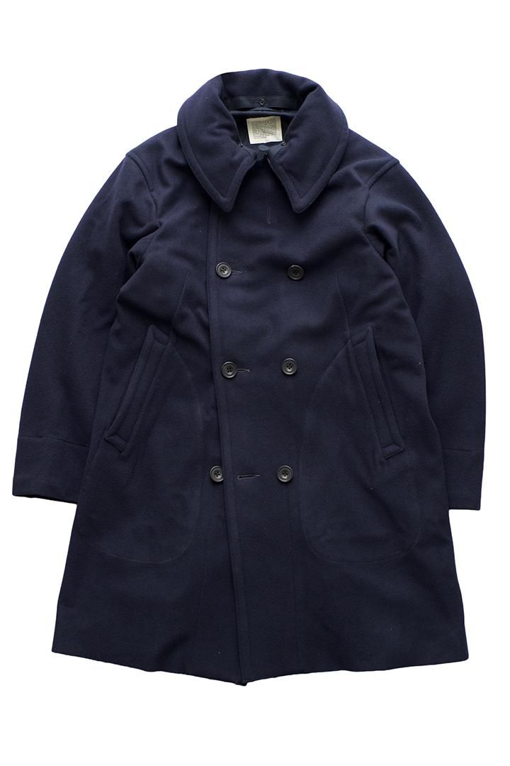 OLD JOE - FINE MELTON DOUBLE BREASTED OFFICER COAT - NAVY オールド ...