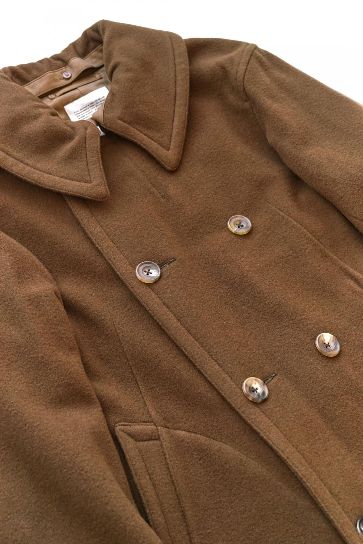 OLD JOE - FINE MELTON DOUBLE BREASTED OFFICER COAT - CAMEL OLD JOE - FINE MELTON DOUBLE BREASTED OFFICER COAT - CAMEL