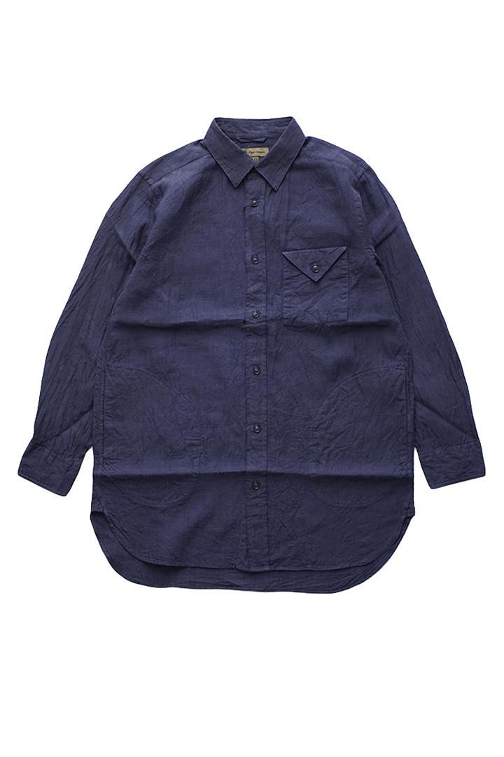 Nigel Cabourn ナイジェルケーボン リネン 麻 長袖シャツ ロング丈