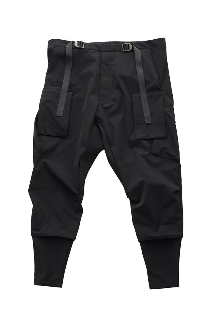 ACRONYM アクロニウム 19SS HD Cotton Cargo Pant P32-S テーパードカーゴロングパンツ ブラック