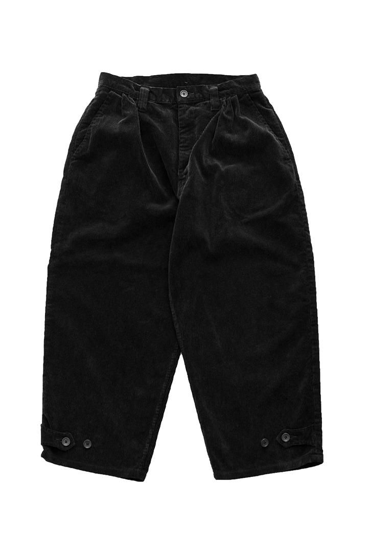 Porter Classic - CORDUROY PANTS 2017 - BLACK ポータークラシック