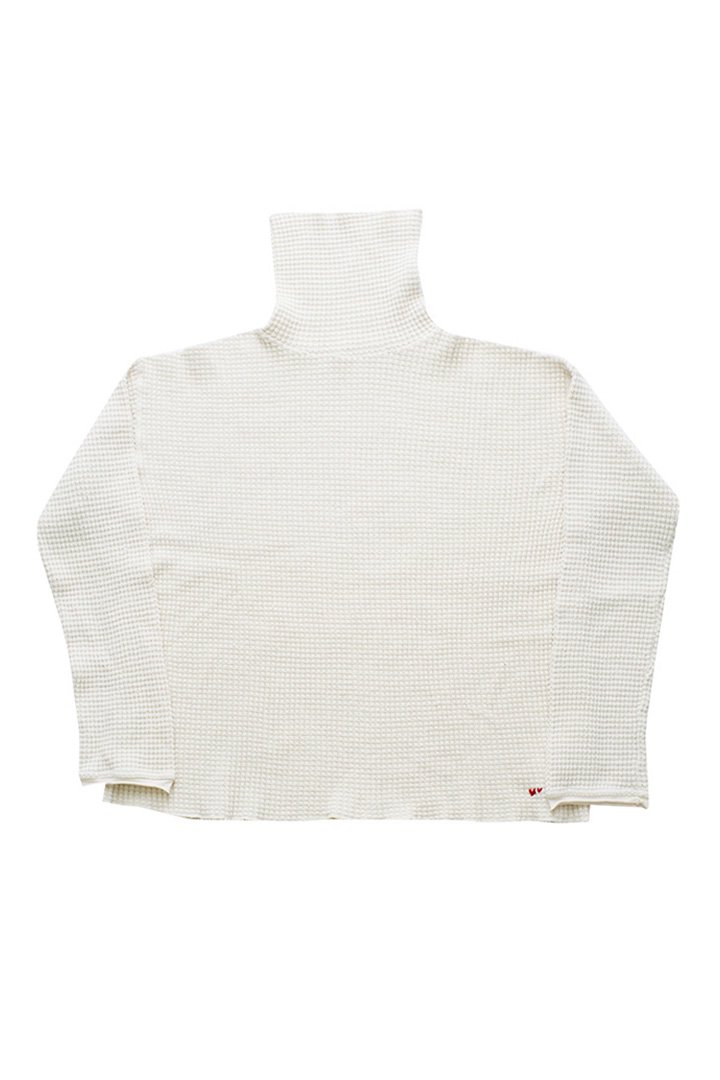 Porter Classic - FRENCH THERMAL TURTLENECK - WHITE ポーター 
