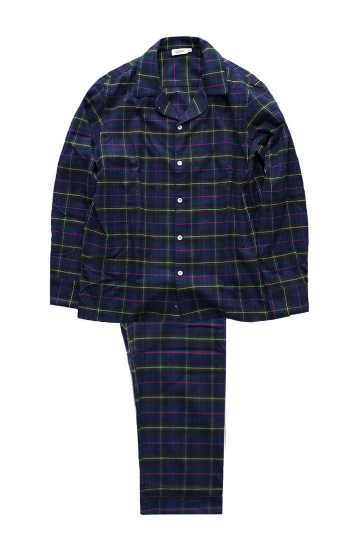 SLEEPY JONES - HENRY PAJAMA SHIRT -END ON END BLUE スリーピー