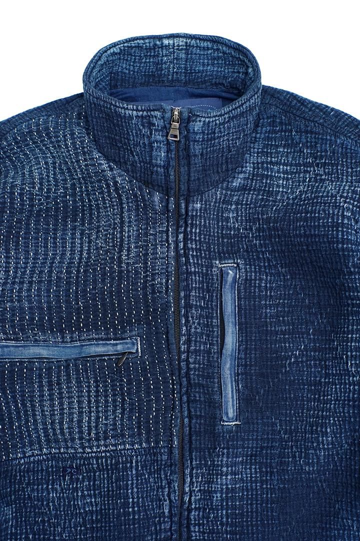 SASHIKO LIGHT ZIP UP OUTDOOR JACKET