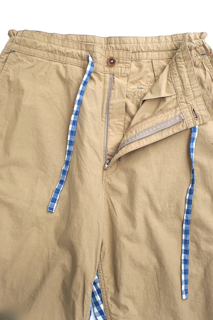 Porter Classic - SWISS COTTON WIDE PANTS - KHAKI ポーター