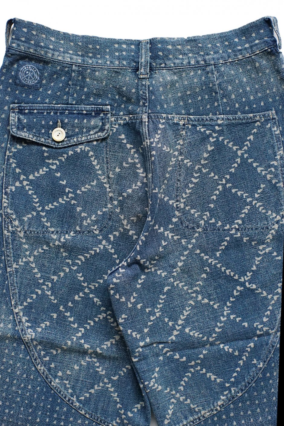 Porter Classic - AFRICAN COTTON PANTS - BLUE ポータークラシック 