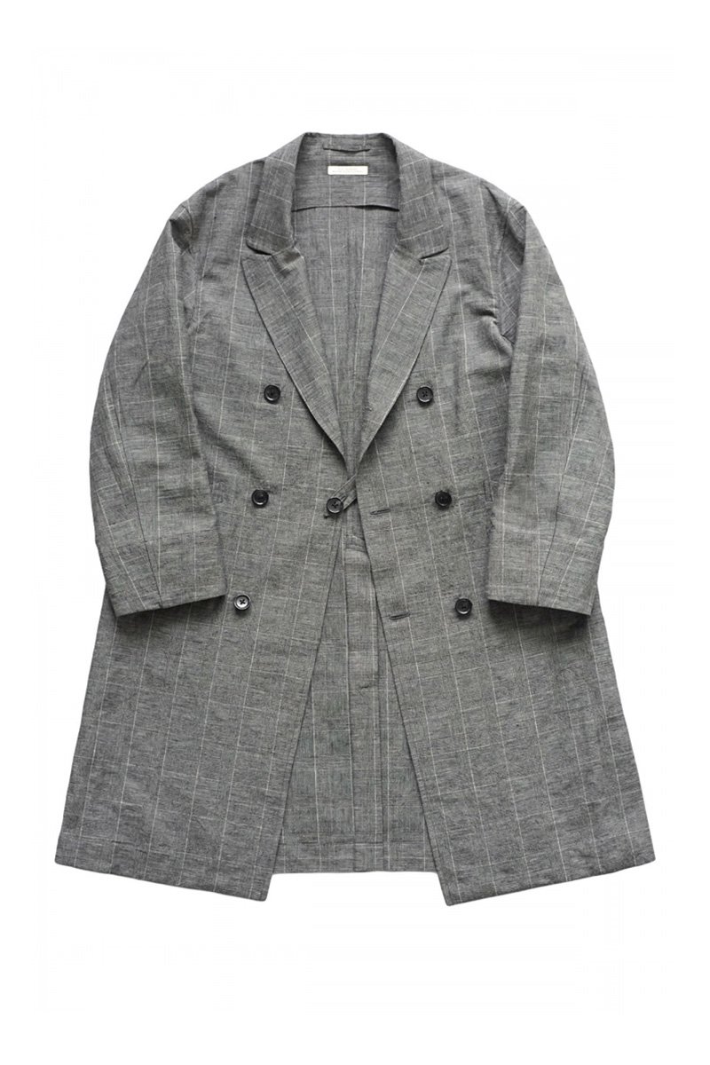 OLD JOE - DOUBLE BREASTED DUSTER COAT - GLEN CHECK