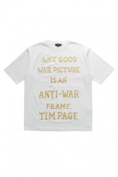 Nigel Cabourn - VIETNAM EMBROIDERY T-SHIRT - WHITE