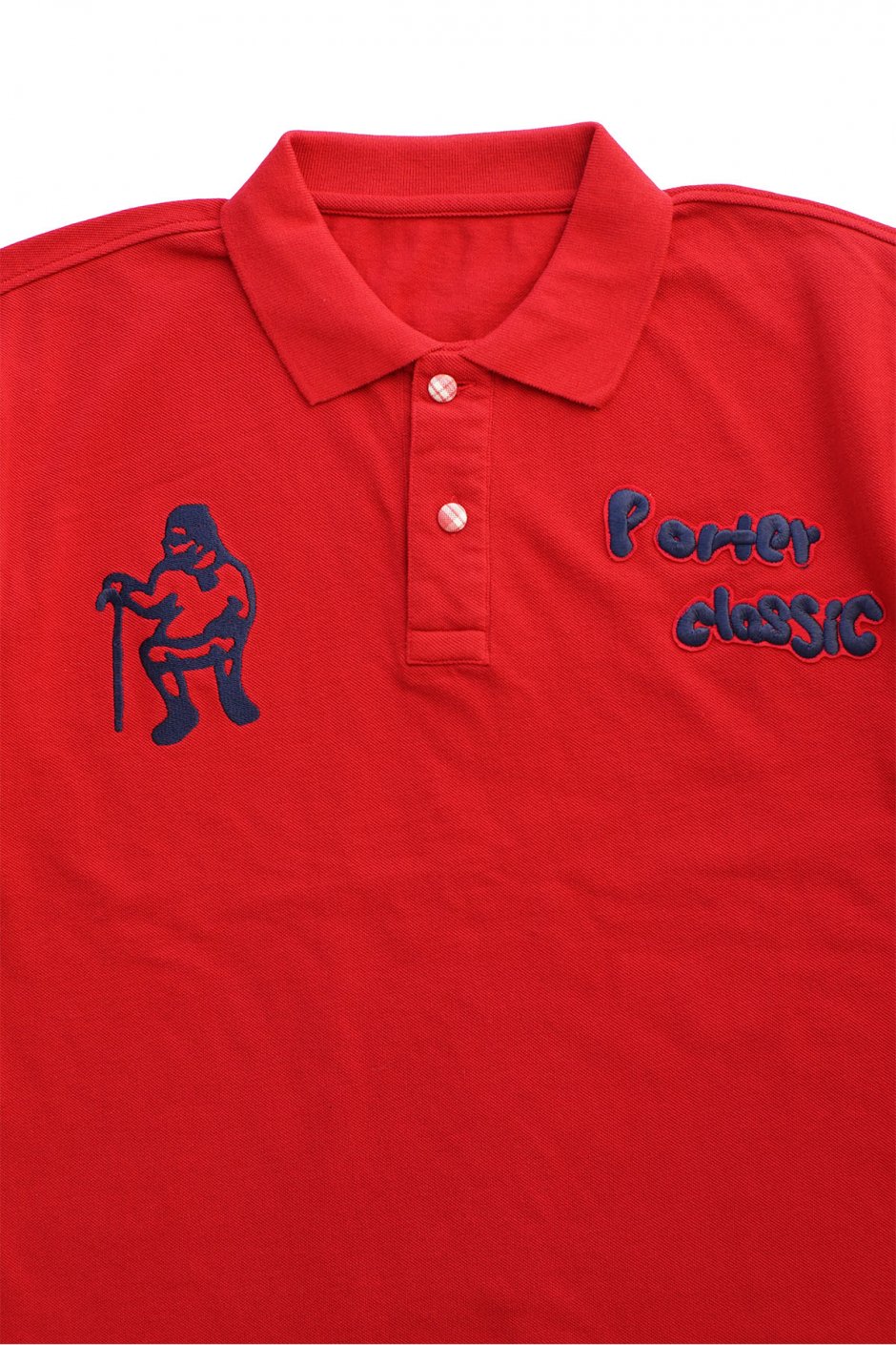 Porter Classic - POLO SHIRT - RED ポータークラシック ポーター