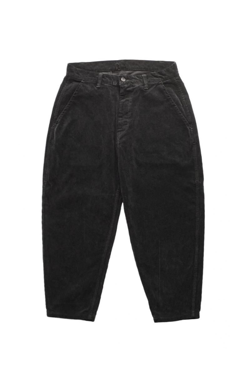 Porter Classic - CORDUROY PANTS type 2012 MOLESKIN - BLACK