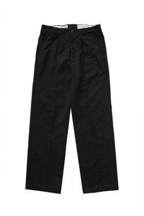 OLD JOE - FRONT TUCK ARMY TROUSER BLACK-