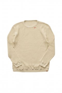 Porter Classic - FRENCH THERMAL CREWNECK - WHITE