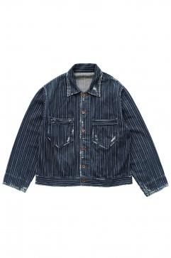 Gジャン/デニムジャケットporter classic  hawaian denim jacket s