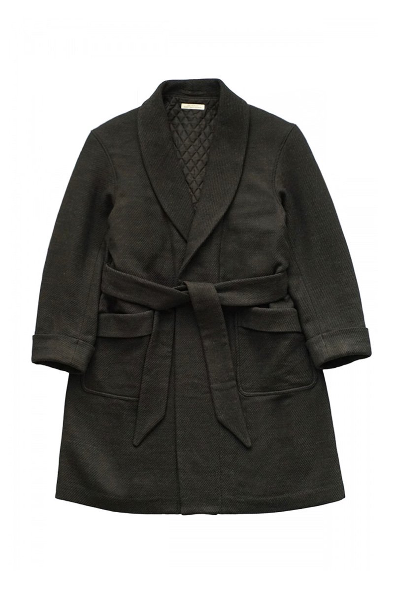 OLD JOE - BELTED SMOKING COAT - FRENCH TWILL