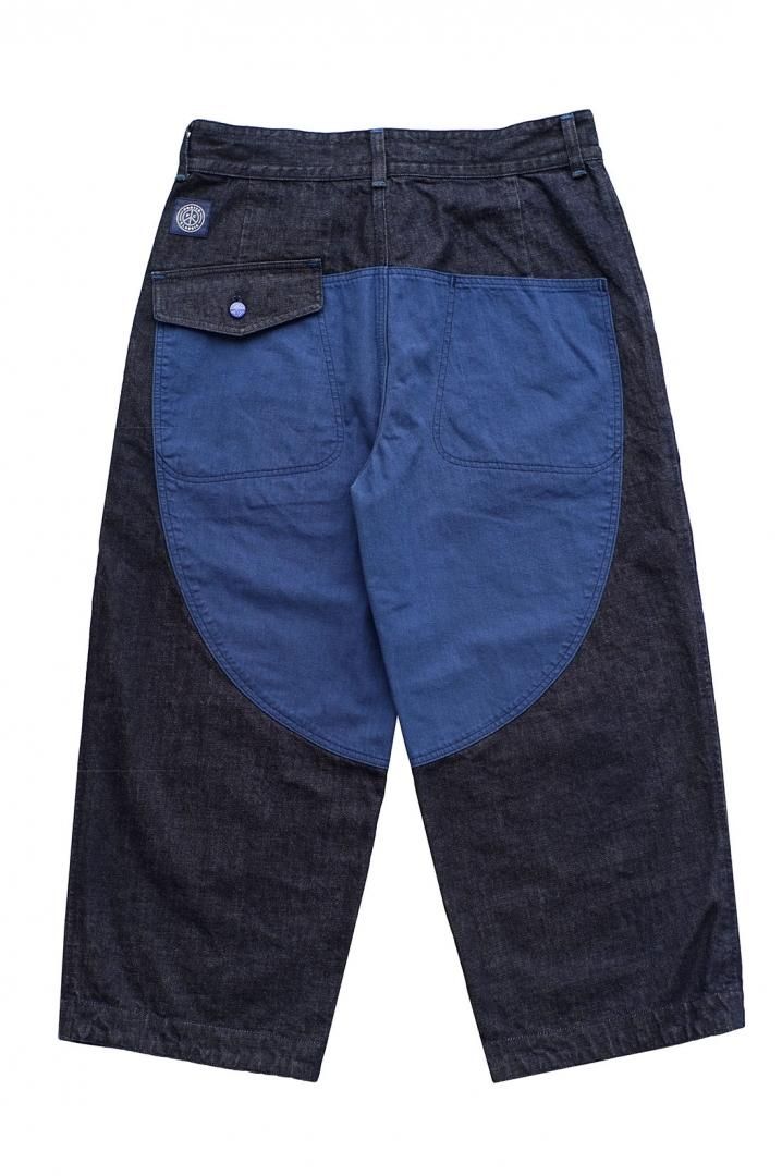 Porter Classic - KENDO DENIM WIDE PANTS 2019 - INDIGO × BLUE ...