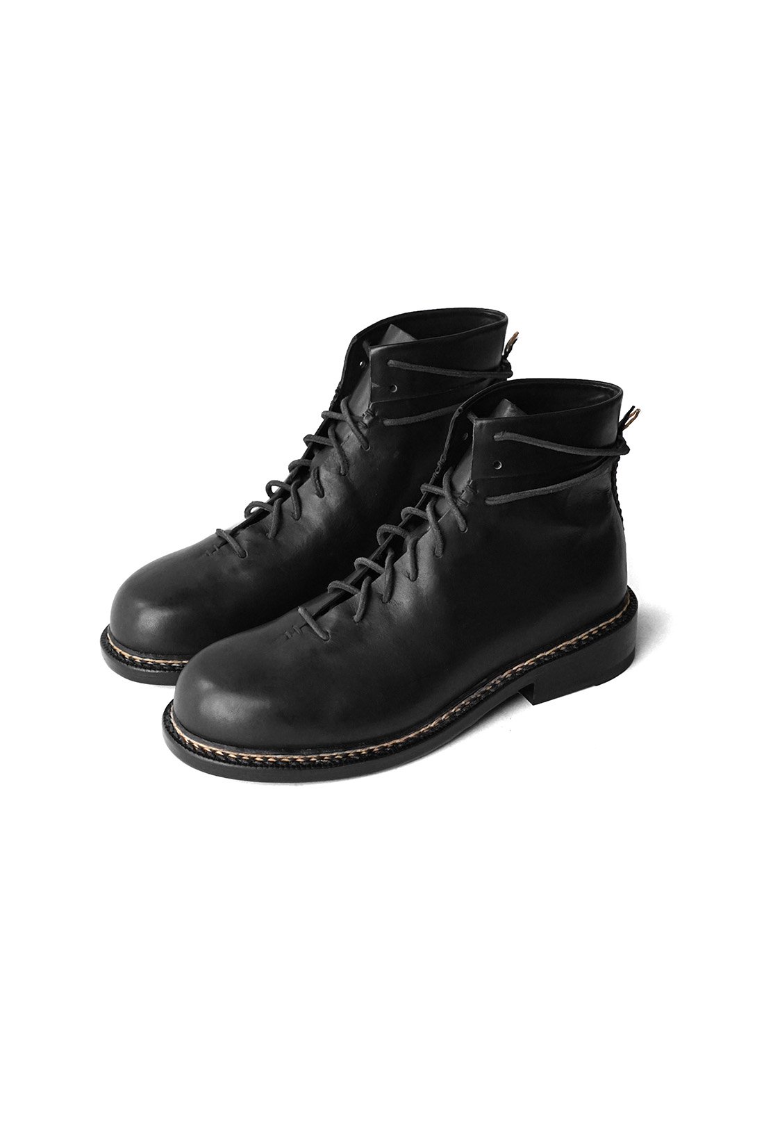FEIT  - BRAIDED LACE UP BOOT - BLACK PHAETON EXCLUSIVE - PRICE 94,600 tax-in 