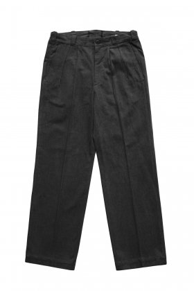 OLD JOE - FRONT TUCK ARMY TROUSER - GRAPHITE