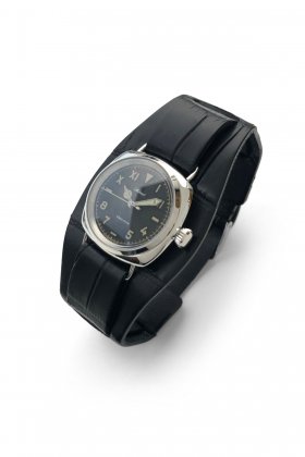 OLD JOE - ADVENT (WRISTWATCH) / - SILVER X BLACK EXOTIC LEATHER