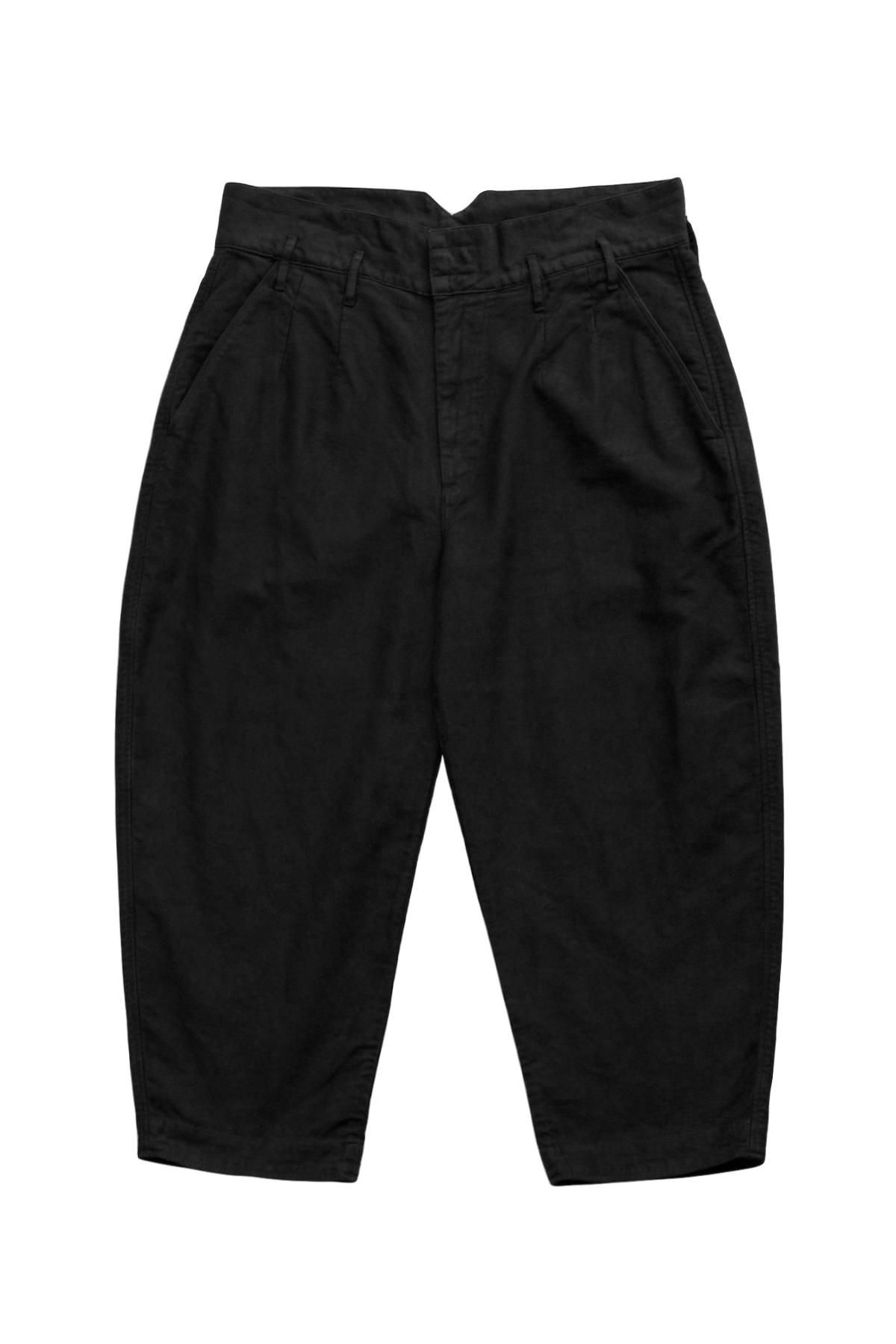 Porter Classic - MOLESKIN CLASSIC PANTS 2019 - BLACK ポーター