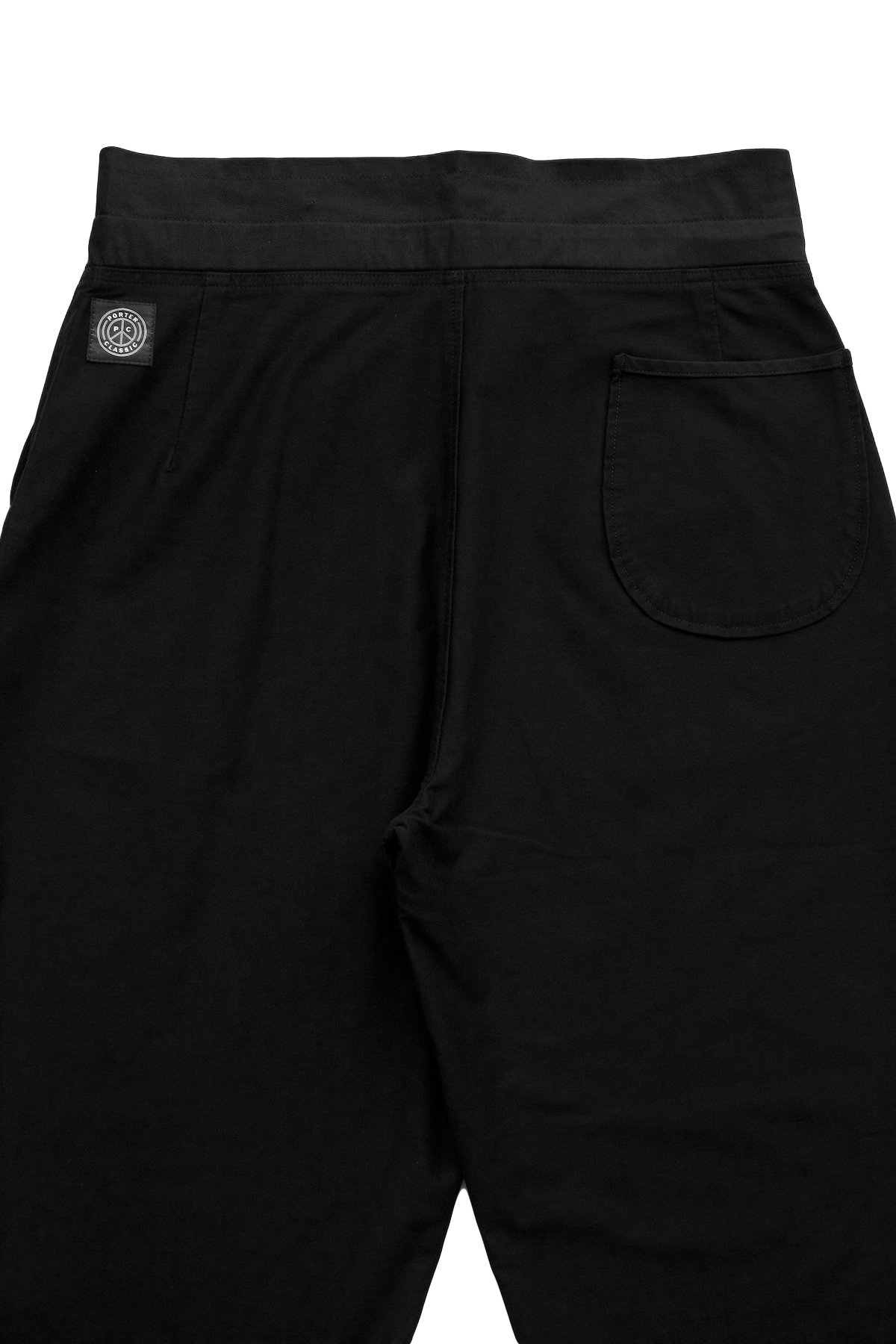 Porter Classic - STRETCH PANTS - BLACK ポータークラシック