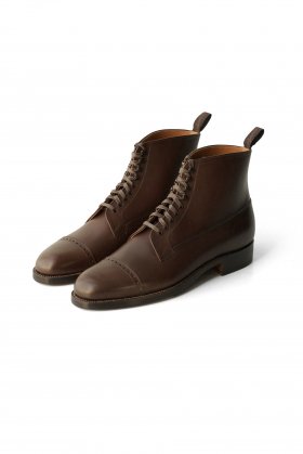 	OLD JOE  - EXCLUSIVE The Trader VACHETTA LEATHER CAP TOE BOOTS - BROWN