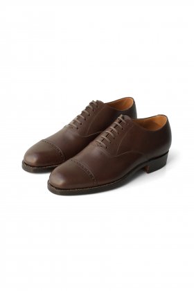OLD JOE  - EXCLUSIVE The Banker VACHETTA LEATHER CAP TOE SHOES - BROWN
