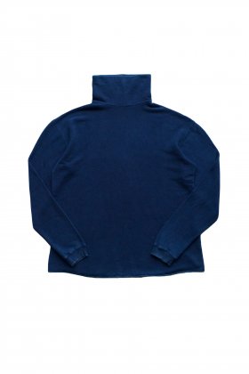 Porter Classic - FRENCH THERMAL TURTLENECK - BLUE