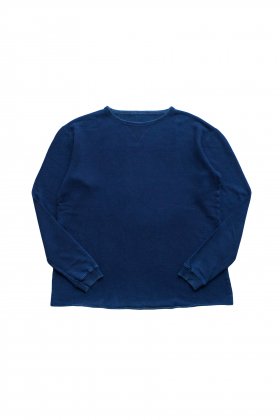 Porter Classic - FRENCH THERMAL CREWNECK - BLUE