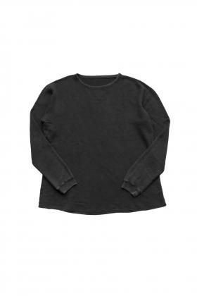 Porter Classic - FRENCH THERMAL CREWNECK - BLACK ポーター