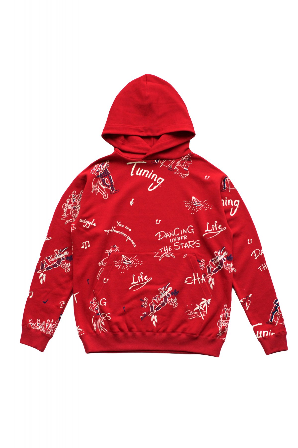 Porter Classic - FLOCKY SWEAT PARKA - RED ポータークラシック ...
