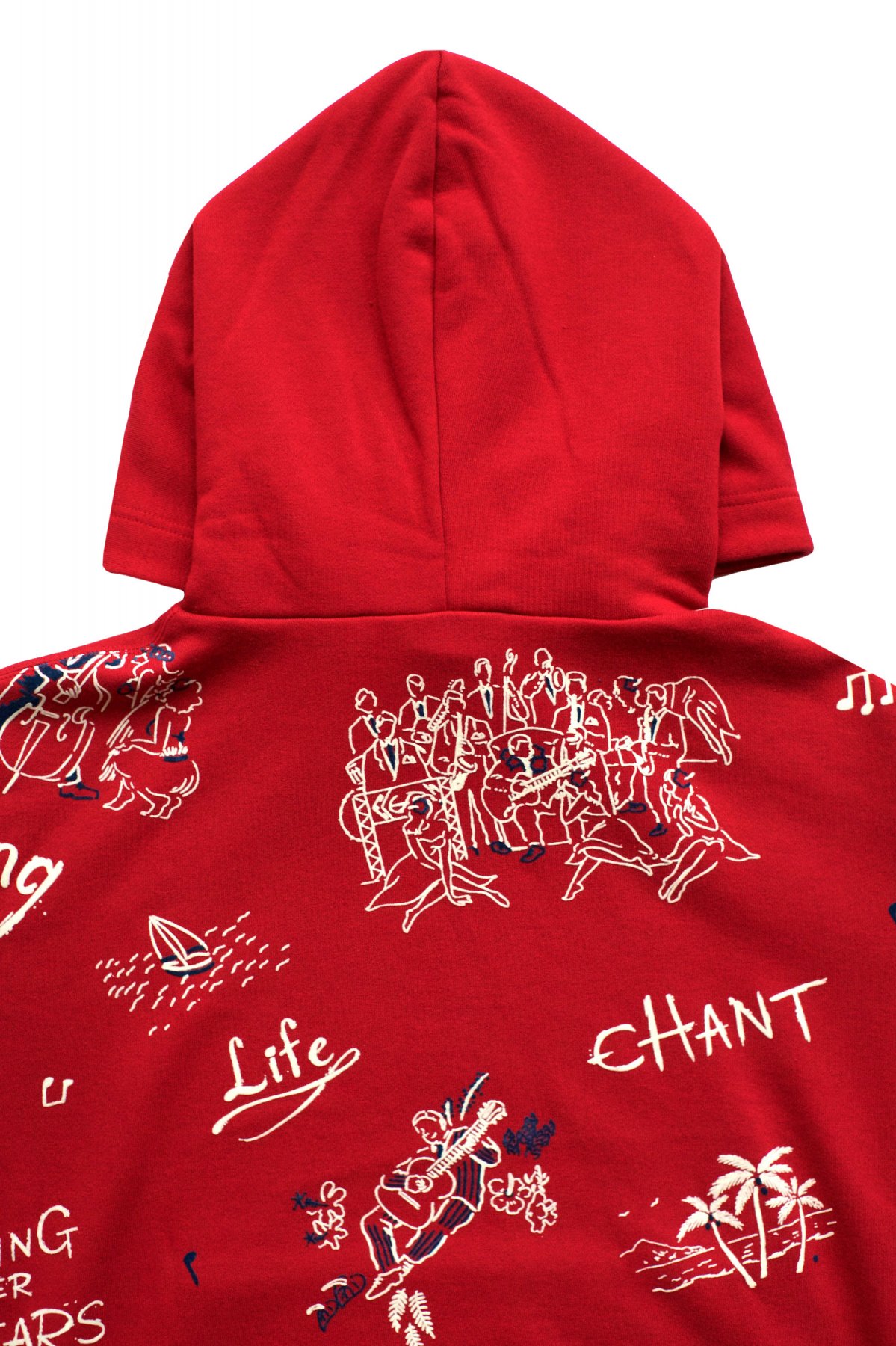 Porter Classic - FLOCKY SWEAT PARKA - RED ポータークラシック