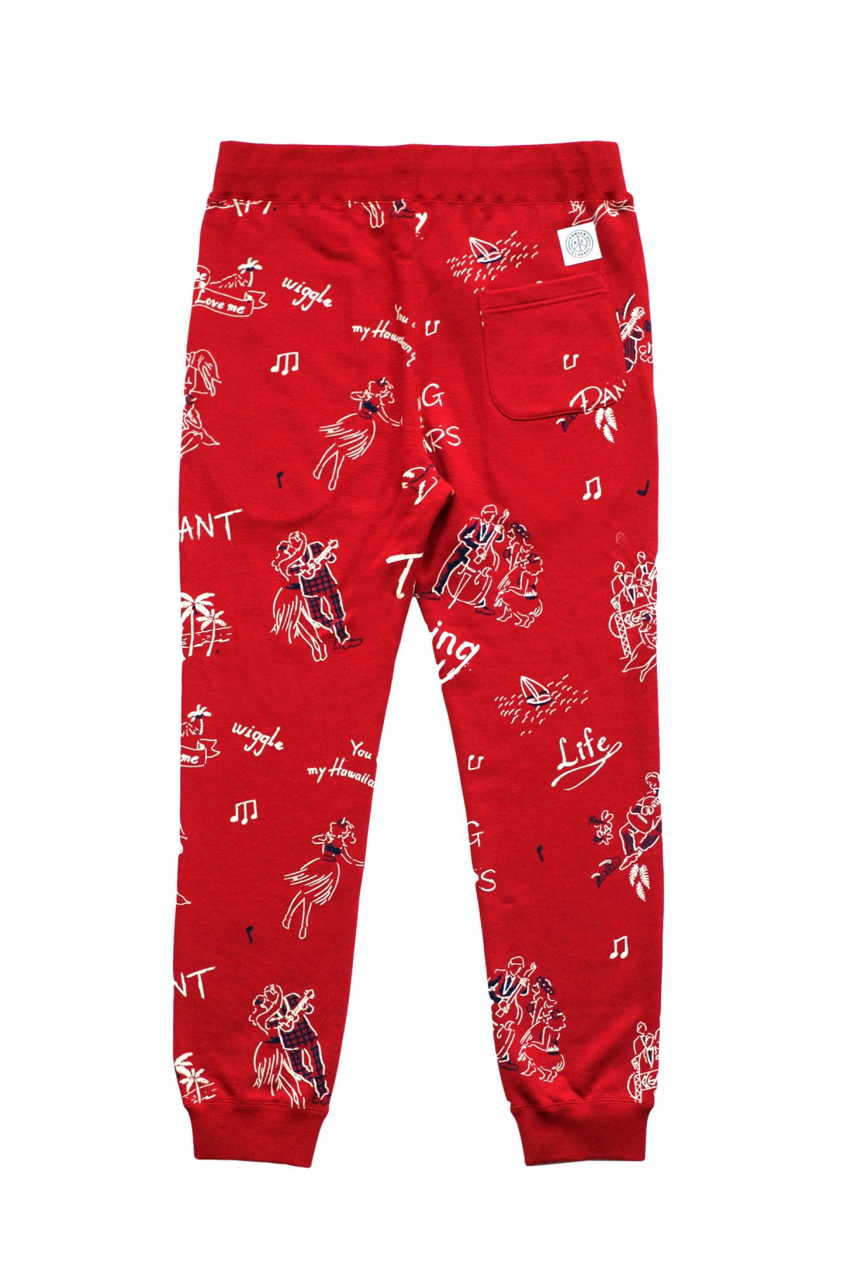 Porter Classic ★★★ - FLOCKY SWEAT PANTS - RED ポータークラシック ★★★ フロッキースウェットパンツ  レッド 通販 正規取り扱い - PHAETON