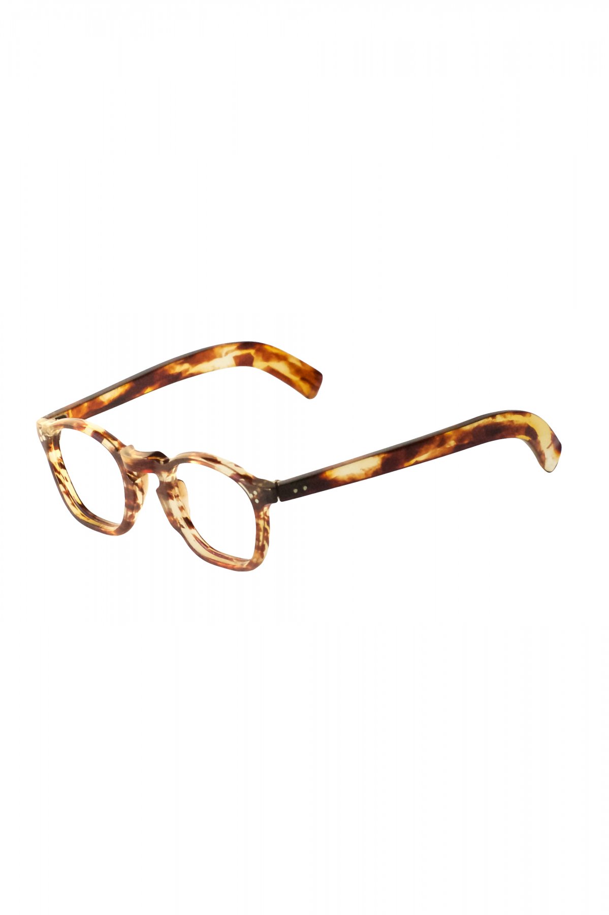 1940s HAND MADE FRANCE VINTAGE EYEGLASS HONEY AMBER - OPT-320