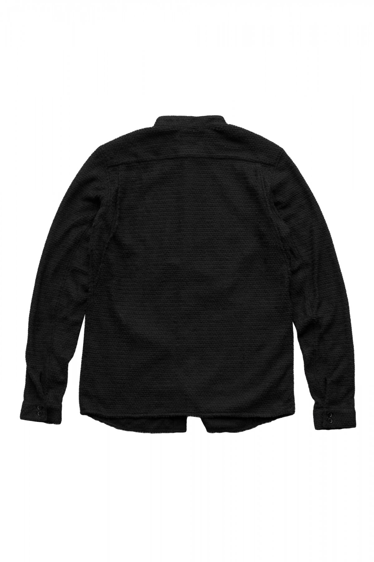ACRONYM - LA6B-AD / Lofted Knit Fiber Long Sleeve Shirt - BLACK