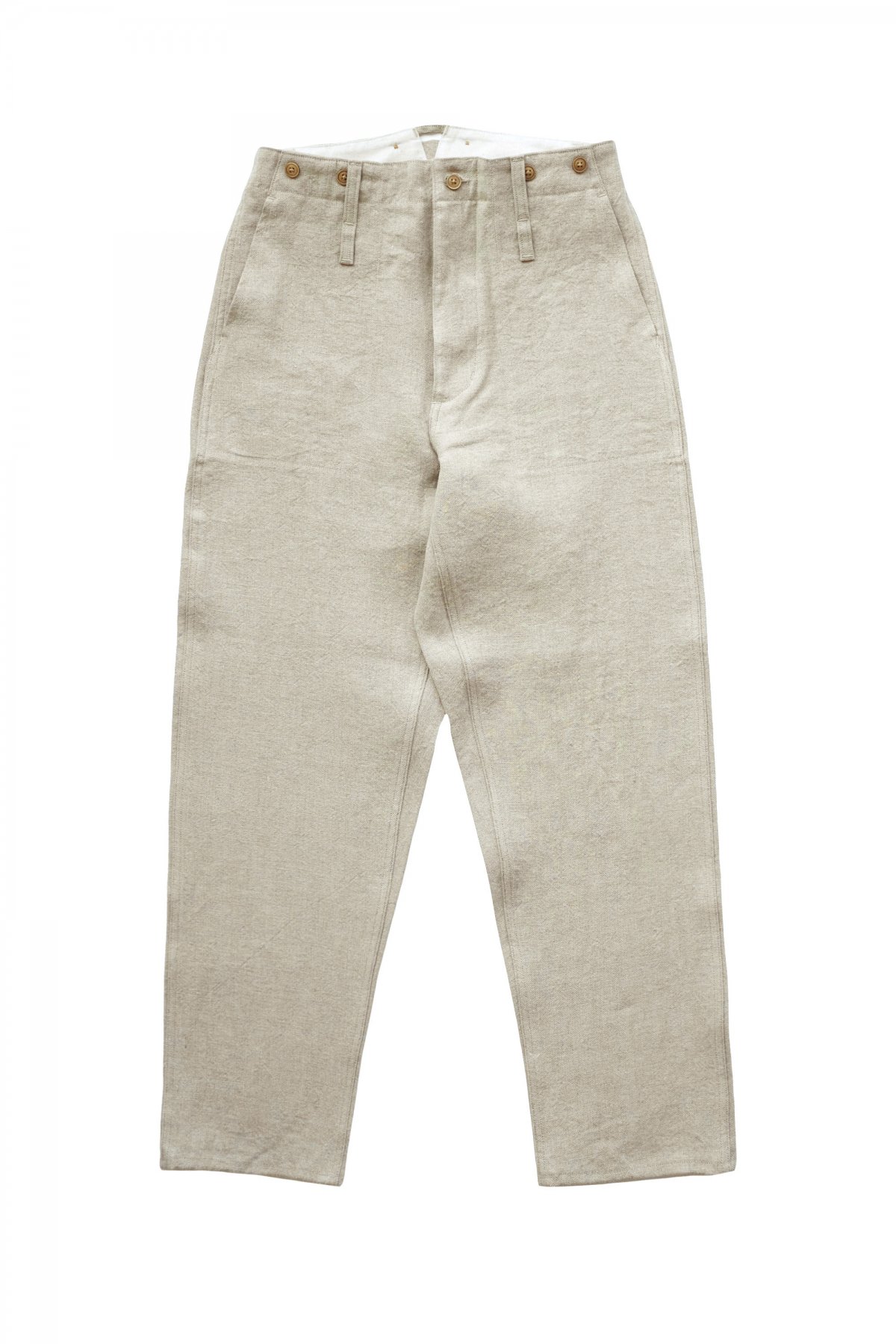 ナイジェルケーボン フレンチリネン ホスピタルジャケット パンツ セットアップ30cmパンツ裾幅