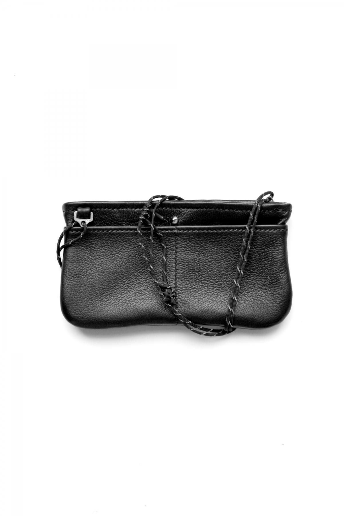 PORTER CLASSIC - DEER SKIN POUCH - BLACK-