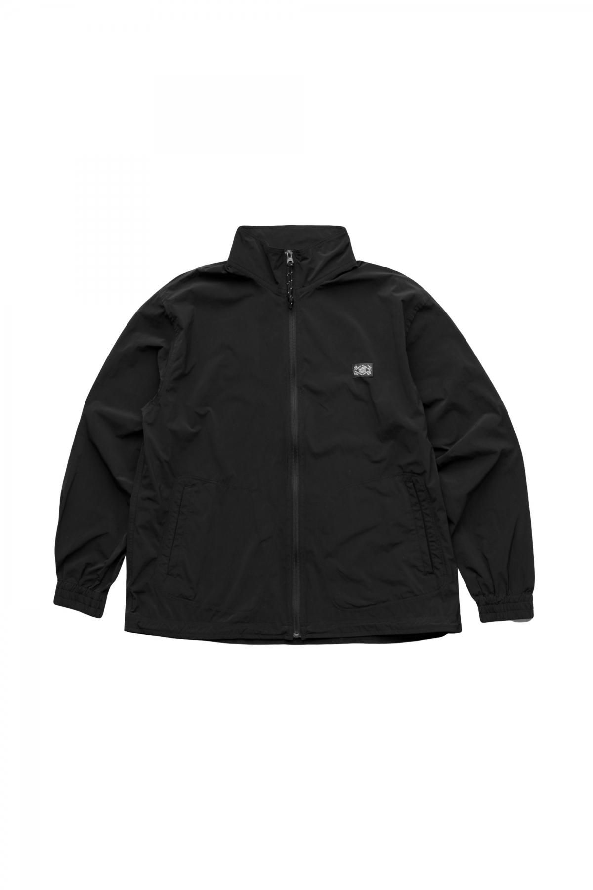 Porter Classic - SUPER NYLON STRETCH ZIP UP JACKET - BLACK 