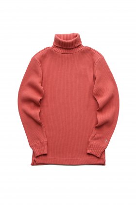 Nigel Cabourn - TURTLE NECK WAFFLE - RED