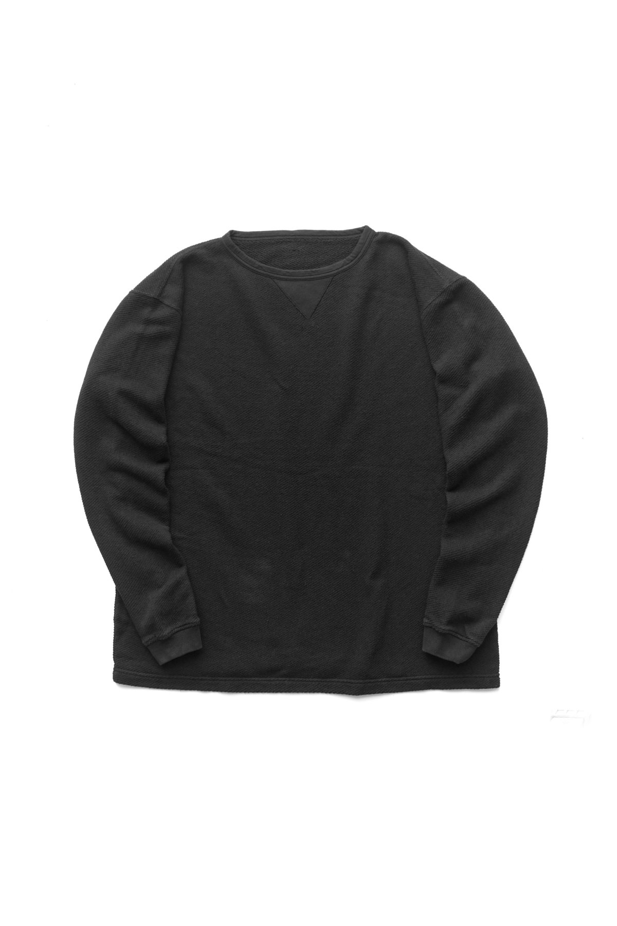 Porter Classic - FRENCH THERMAL CREWNECK - BLACK ポーター