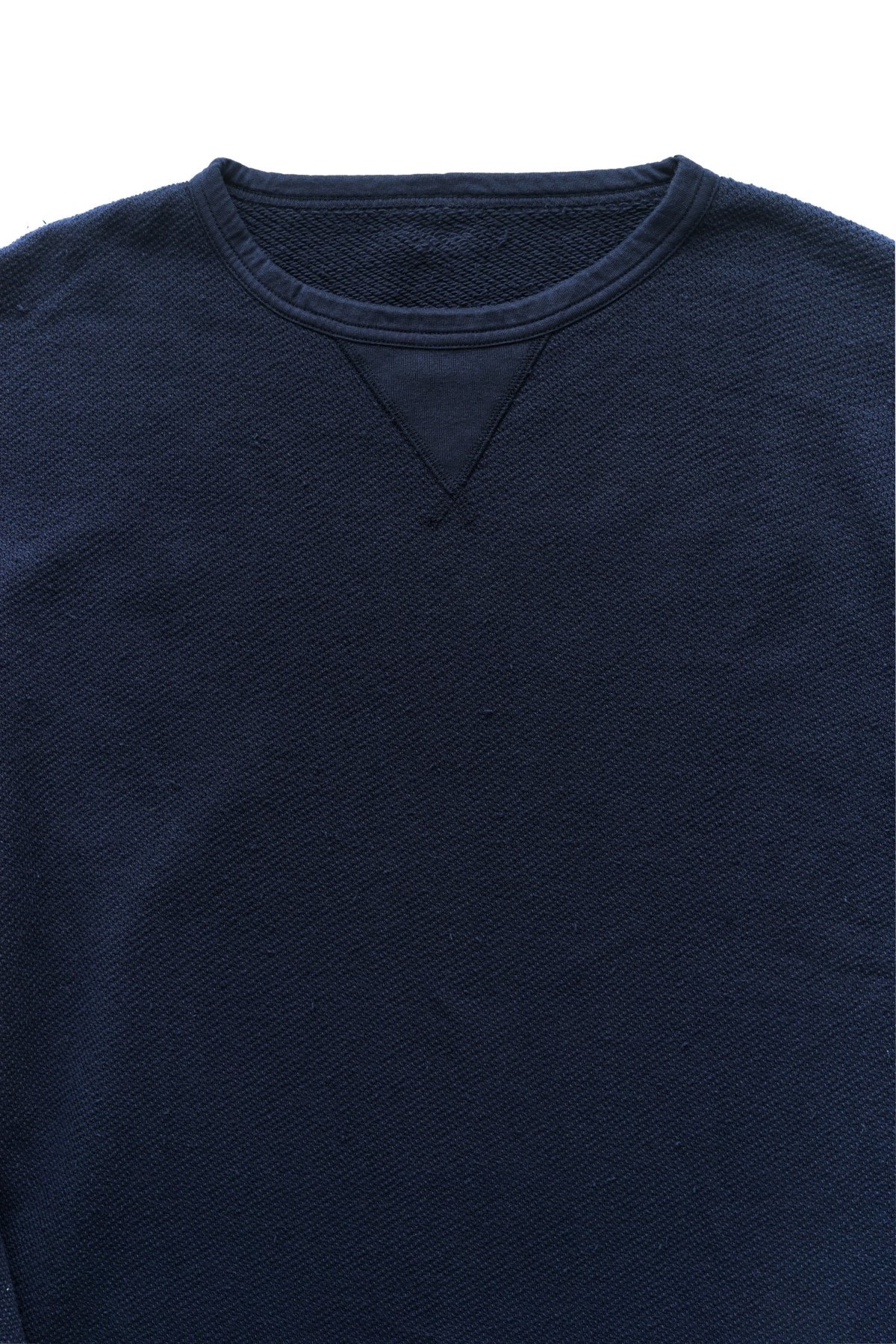 Porter Classic - FRENCH THERMAL CREWNECK - BLUE ポータークラシック 