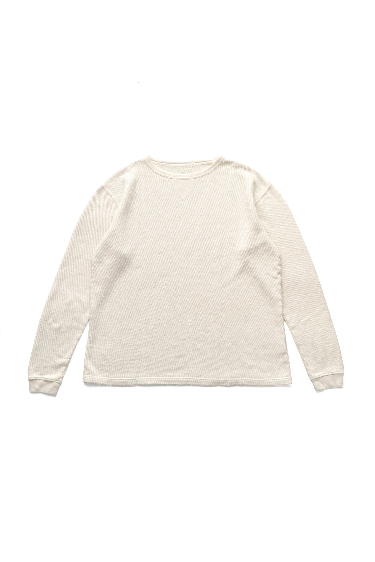 Porter Classic - FRENCH THERMAL CREWNECK - WHITE ポーター 