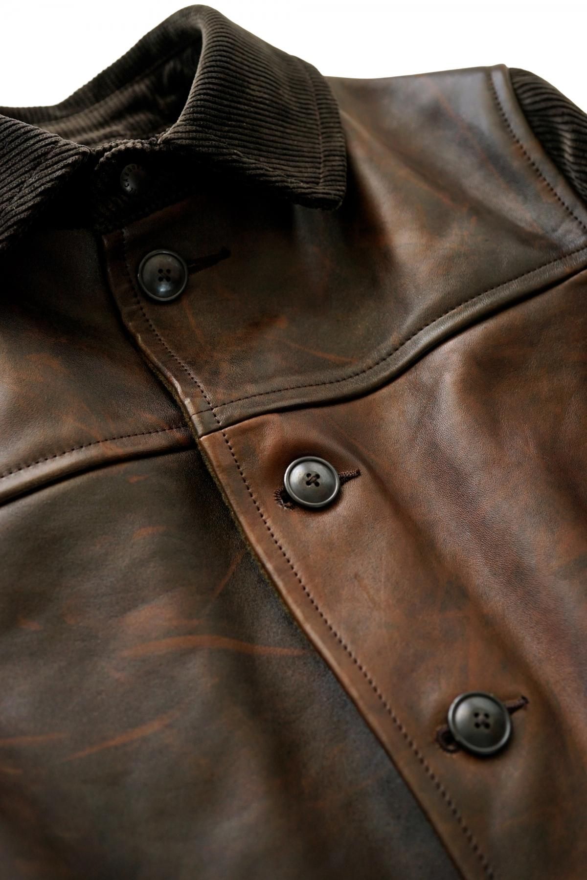 ホースハイド × コーデュロイ 》CANADIAN WORK LEATHER JACKET