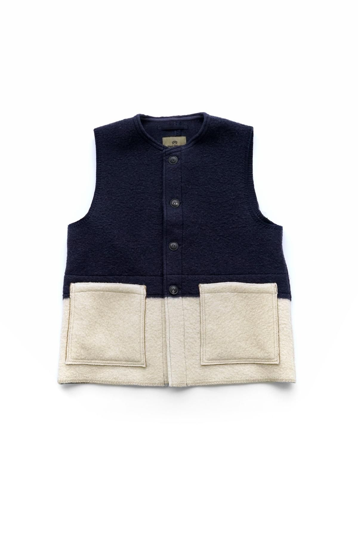 ナイジェル・ケーボン ショートベスト SHORT VEST ハリスツイード-