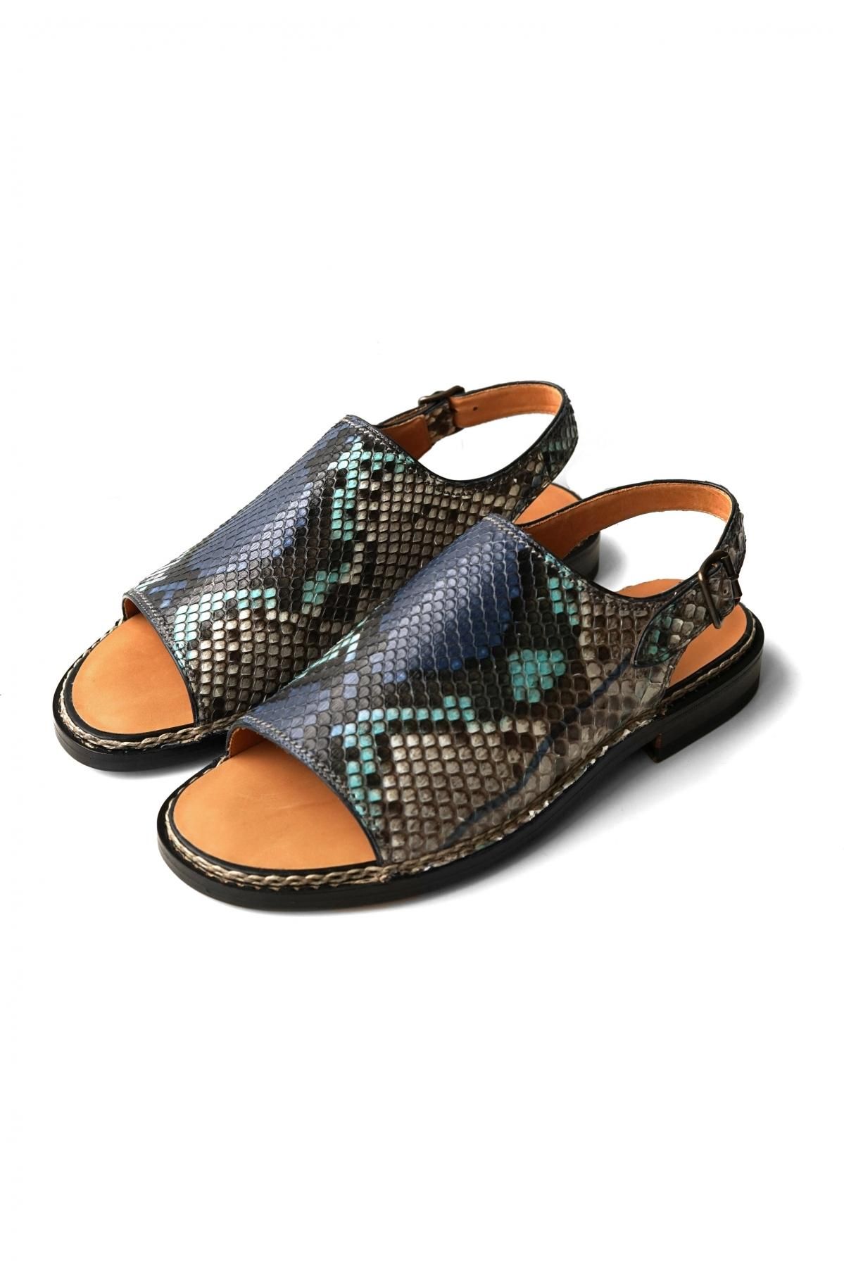 靴/シューズFG548 OPEN TOE SANDAL PYTHON LEATHER - www.primator.cz