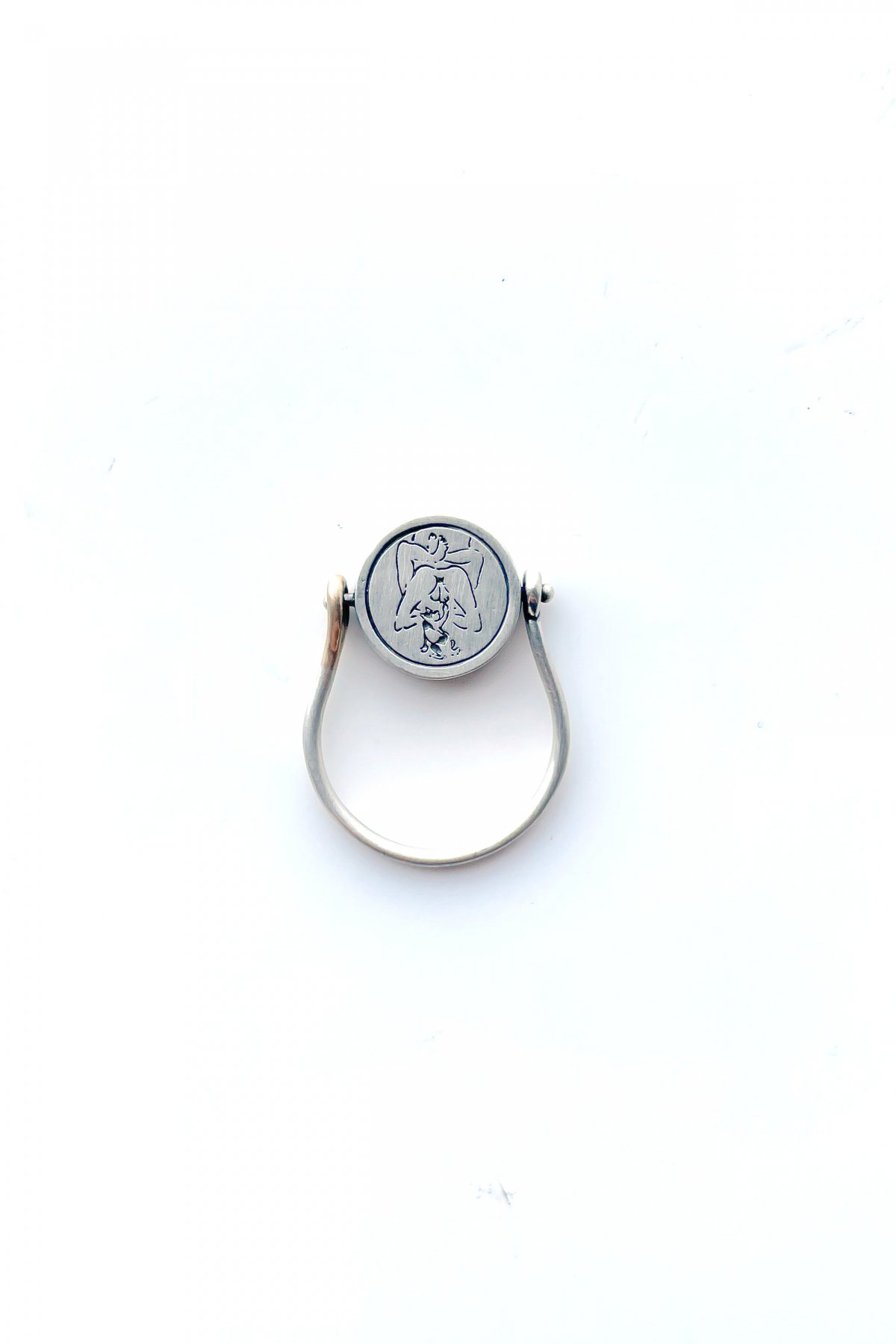 TOMWOODポータークラシック LOVE\u0026PEACE SILVER SIGNET RING